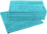 Gaestehandtuecher DYCKHOFF "Siena", blau (aqua), B:30cm L:50cm, Frottier, Obermaterial: 100% Baumwolle, Handtücher, Gaestehandtuecher, mit Bordüre