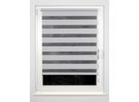 Doppelrollo MYDECO "Just" Gr. 4, grau (grau, grau), B:60cm H:160cm, Polyester, Rollos, Doppelrollo