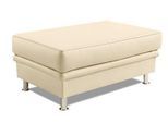 Hocker SIT & MORE "Mailand, B: 102 cm", beige (creme), B:102cm H:45cm T:69cm, Luxus-Kunstleder;Kunstleder Softlux;NaturLEDER (echtes Rindleder)/Korpus passendes Kunstleder Softlux;Luxus-Microfaser Altara Nubuck (100% Polyester), Hocker, Hocker, individuell zu kombinieren