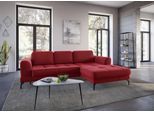 Ecksofa SIT & MORE "Bendigo L-Form", rot, B:284cm H:87cm T:175cm, Sofas, Ecksofa, inklusive Sitztiefenverstellung, Bodenfreiheit 15 cm, 2 Fußfarben