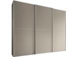 Schwebetürenschrank STAUD "Sinfonie Plus, edles Design in hochwertiger Qualität, Made in Germany", beige (sand), B:280cm H:240cm T:68cm, Holzwerkstoff, Schränke, Schwebetürenschrank, Mit vier verschiedenen Ausstattungsvarianten