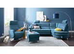 Kopfstütze SIT & MORE "Cardoso", blau (azur), B:50cm H:25cm T:12cm, Flachgewebe (100% Polyester);Struktur (100% Polyester);Luxus-Microfaser (90% Polyester, 10% Polyamid), Polsterauflagen, Kopfstütze