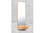 Spiegelpaneel PAROLI "Akron", braun (eichefarben), B:50cm H:150cm T:35cm, Glas, Spiegel, Spiegelpaneel