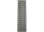 Vorhang ADAM "Romantic Puligny Light" Gr. 1, grau (dunkelgrau), B:145cm H:145cm, Jacquard, Baumwolle (Bio-Baumwolle), Gardinen, Vorhang, aus 100% Bio-Baumwolle