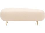 Hocker "Looks XVI", beige (creme), B:143cm H:46cm T:80cm, 100% Polyester, LOOKS BY WOLFGANG JOOP, Hocker, Hocker