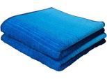 Handtücher DYCKHOFF "Colori", blau, B:50cm L:100cm, Walkfrottee, Obermaterial: 100% Baumwolle, Handtücher, Handtücher, 2x Handtücher, aus 100% Bio Baumwolle, 450 g/m²