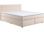 Boxbett COTTA "Nala", beige, B:166cm L:206cm, 100% Polyester, Komplettbetten, Boxbett, wahlweise mit Matratze und Topper erhältlich