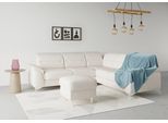 Ecksofa SIT & MORE "Sinatra L-Form", beige (creme), B:251cm H:85cm T:231cm, 100% Polyester, Sofas, Ecksofa, optional mit Kopfteilverstellung und Armteilfunktion