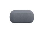 Pouf FLEXLUX "Torino, rund, bodennah, Sitzhocker, Polsterhocker", blau (navy blau), B:91cm H:46cm T:91cm, Poufs, Pouf, Modernes, organisches Hocker-Design, Kaltschaum, Wellenunterfederung
