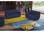 Polstergarnitur EGOITALIANO "Yuki, extravagantes Design und höchster Sitzkomfort, tolle Details", blau (cobalt, grau), H:85cm T:90cm, Sitzmöbel-Sets, Polstergarnitur, Set, bestehend aus einem 2,5- und einem 2-Sitzer, mit innovativen