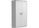 Eckkleiderschrank WIMEX "Joker", weiß, B:95cm H:198cm T:30cm, Holzwerkstoff, Schränke, Eckkleiderschrank, Ecklösung Garderobe mit 2 Kleiderstangen und 8 Einlegeböden