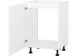 Spülenschrank KOCHSTATION "KS-Scafa", weiß (weiß hochglanz), B:50cm H:75cm T:56cm, Schränke, Spülenschrank, in verschiedenen Breiten, wahlweise Türanschlag rechts oder links