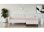 Ecksofa HOME AFFAIRE "Glandine", beige (creme), B:233cm H:82cm T:177cm, 100% Polyester, Sofas, Ecksofa, L-Form