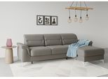 Ecksofa SIT & MORE "Sinatra L-Form", braun (schlamm), B:258cm H:85cm T:170cm, 100% Polyester, Sofas, Ecksofa, mit Recamiere, optinal mit Kopfteilverstellung und Armteilfunktion