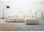 Ecksofa HOME AFFAIRE "Glimminge auch in Breitcord, Feincord, Bouclé + Easy care-Bezug", beige (natur), B:294cm H:71cm T:191cm, 100% Polyester, Sofas, Ecksofa, L-Form, Breite 294, Zierkissen