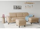 Ecksofa SIT & MORE "Sinatra L-Form", braun (macchiato), B:258cm H:85cm T:170cm, 100% Polyester, Sofas, Ecksofa, mit Recamiere, optional mit Kopfteilverstellung und Armteilfunktion
