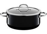 Bratentopf SILIT "Passion Black", schwarz, H:10,5cm Ø:24cm, Töpfe, Bratentopf, Made in Germany