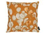 Dekokissen APELT "3400", orange (orange, beige, unifarben), B:40cm L:40cm, Obermaterial: 75% Polyester, 25% Baumwolle, Dekokissen_Sitzkissen_Kissenhüllen, Dekokissen