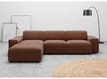 Ecksofa HOME AFFAIRE "Glimminge auch in Breitcord, Feincord, Bouclé + Easy care-Bezug", braun (rost), B:294cm H:71cm, 12% Polyaxryl, 88% Polyester, Sofas, Ecksofa, L-Form, Breite 294, Zierkissen