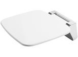 Duschklappsitz CORNAT "Belastbar bis 160 kg - Platzsparend klappbar - Rutschfeste Sitzfläche", weiß, B:35,8cm H:39,5cm T:7cm, Duschhocker, Duschklappsitz, Pflegeleichtes Material - Zeitloses Design