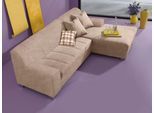 Ecksofa HOME AFFAIRE "Anzio, elegant und gemütlich, Breite 239cm, L-Form", beige (natur), B:239cm H:75cm T:82cm, Sofas, Ecksofa, wahlweise mit Bettfunktion