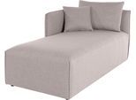 Ottomane OTTO HOME "Nöre", grau (hellgrau), B:90cm H:86cm T:172cm, Samtoptik (100% Polyester);Struktur (100% Polypropylen);Webstoff (100% Polyester);Struktur fein (100% Polyester);Luxus-Microfaser Lederoptik (100% Polyester);Baumwoll-/Leinenmix (60% Baumwolle/40% Leinen), Sofas, Ottomane, Modul - zum Zusammenstellen; in vielen Bezugsqualitäten und Farben