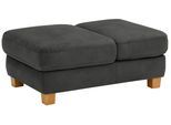Polsterhocker HOME AFFAIRE "Dundee", grau (anthrazit), B:75cm H:46cm T:109cm, Luxus-Microfaser Florence (100% Polyester), Hocker, Polsterhocker, mit Klappfunktion - wie ein Sessel nutzbar