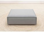 Polsterhocker HOME AFFAIRE "Watertown, XXL Hockerbank passend zum Sofa - ideal als Beistellmodul", grau (light, grau), B:90cm H:43cm T:120cm, 100% Polyester, Hocker, Polsterhocker, erweiterbare Hockerbank mit weicher Polsterung