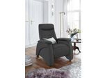 Relaxsessel EXXPO - SOFA FASHION "Ascoli, Relaxsessel, Loungesessel, Hochlehnsessel", schwarz, B:88cm H:106cm T:99cm, NaturLEDER (echtes Rindsleder) in Sitz und Rücken. Korpus in passendem Kunstleder SOFTLUX bezogen;Webvelours (82% Polyester, 8% Nylon);Velours in Lederoptik (100% Polyester), Sessel, Relaxsessel, mit Relaxfunktion