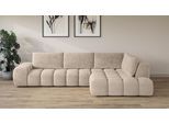 Ecksofa OTTO HOME "AZITA L-Form, XXL 352 cm Designsofa in Bubble-Opitk", grau (taupe), B:352cm H:72cm T:210cm, 100% Polyester, Sofas, Ecksofa, lose Rückenkissen, traumhafte Steppung