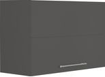 Faltlifthängeschrank WIHO KÜCHEN "Unna", grau (front und korpus: anthrazit), B:90cm H:56,5cm T:35cm, Schränke, Faltlifthängeschrank, 90 cm breit, mit Soft Close Funktion