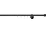 Gardinenstange MYDECO "Kappe function Ø 20mm", schwarz, L:330cm, Gardinenstangen, Gardinenstange