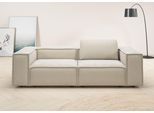 2-Sitzer HOME AFFAIRE "Watertown, modernes Sofa 246 cm breit, auch in Feincord", beige (sand), B:246cm H:68cm T:98cm, 94% Polyester, 6% Nylon, Sofas, 2-Sitzer, stilvolles Sofa für 2 Personen mit extra breiter Sitzfläche