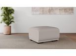 Polsterhocker HOME AFFAIRE "BORNHOLM, kleiner Hocker passend zur Serie, Maße B/T/H: 61/72/46 cm", beige, B:61cm H:46cm T:72cm, 100% Polyester, Hocker, Polsterhocker, mit Wellenfederung, in hochwertiger Verarbeitung