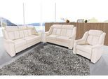Polstergarnitur SIT & MORE "Basel", beige (natur), Luxus-Microfaser ALTARA NUBUCK, Sitzmöbel-Sets, Polstergarnitur, Set, bestehend aus 3-Sitzer + 2-Sitzer + Sessel