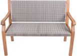 Gartenbank GARDEN PLEASURE "Bank ROSARIO", grau (grau, braun), B:60cm H:90cm T:120cm, FSC-zertifiziertes Massivholz, Sitzbänke, Gartenbank, BxTxH: 60x120x90 cm