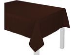 Tischdecke WIRTH "NEWBURY" Gr. 3, braun, B:130cm L:160cm, Baumwolle, Polyester, Tischdecken, Tischdecke