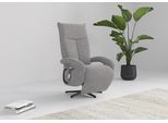TV-Sessel SIT & MORE "Amica, inkl. Kopfteilverstellung & Drehfunktion", grau (hellgrau), B:74cm H:112cm T:82cm, 100% Polyester, Sessel, TV-Sessel, wahlweise mit 2 Motoren, Akku und Aufstehhilfe