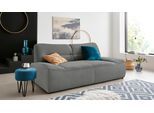 2-Sitzer DOMO COLLECTION "Cesena modernes Sofa mit flachen Armlehnen, komfortabel", grau, B:200cm H:81cm T:109cm, Sofas, 2-Sitzer, fester Sitzkomfort, frei im Raum stellbar