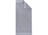 Duschtuch DYCKHOFF "Gloss", silber, B:70cm L:140cm, Frottier, Baumwolle, Handtücher, Duschtuch, mit edler Glanzgarn Bordüre