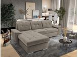 Ecksofa EXXPO - SOFA FASHION "Derby Inkl. Kopfteilverstellung, wahlw. Bett & Bettkasten, L-Form", braun (cappuccino), B:277cm H:92cm T:206cm, Sofas, Ecksofa, EXTRA an Komfort zum Relaxen, Entspannen und Wohlfühlen