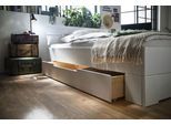 Schubkasten-Unterbau HOME AFFAIRE "Progress Schublade für extra Stauraum unter dem Bett", weiß, B:62cm H:23cm T:166cm, Schränke, Schubkasten-Unterbau, Massivholz, FSC-zertifiziert, massive Kiefer
