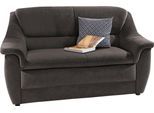 2-Sitzer DOMO COLLECTION "Lale formschönes und komfortables Sofa, zeitlos und elegant", grau (anthrazit), B:148cm H:88cm T:93cm, Struktur (100% Polyester);Microfaser PRIMABELLE (100% Polyester);Struktur grob (85% Polyester, 15% Polyacryl), Sofas, 2-Sitzer, optimal für kleinere Räume