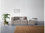 3-Sitzer HOME AFFAIRE "Sundstrup", grau (taupe), B:233cm H:76,5cm T:93cm, 100% Polyester, Sofas, 3-Sitzer, Modulserie, individuelle Zusammenstellung