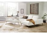 Ecksofa W.SCHILLIG "run, Designsofa mit tollem Sitzkomfort, L-Form", weiß (weiß z73), B:299cm H:88cm T:178cm, Longlife Xtra-Leder Z73: Naturwalkleder der Luxusklasse aus den erlesensten Rohhäuten. Hautstärke 1, 1 – 1, 3 mm;ROHLEDER Jacquard-Flachgewebe Q2 W60 (63% Polyester, 37% Polyacryl);ROHLEDER Chenille-Flachgewebe Q2 W77 (68% Polyacryl, 32% Polyester);Stoff S37 (100% Polyester), Sofas, Ecksof
