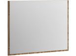 Garderobenspiegel HOME AFFAIRE "MUSTA, 95x70x2 cm mit farblich abgesetzer Rahmenoptik", nox oak nachbildung, spiegelglas, B:95cm H:70cm T:2cm, Spiegel, Garderobenspiegel, Spiegel, Wandspiegel, Spiegelpaneel, Flurspiegel, Dielenspiegel
