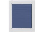 Plissee SUNLINES "Start-up Style Honeycomb", blau (dunkelblau, weiß, weiß), B:60cm H:185cm, Obermaterial: 100% Polyester, Plissees, Plissee, verspannt mit Simply-Fix Klemmträger, Wabenplissee