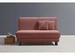 Schlafsofa ELL + ELL "Enny", rot, B:160cm H:90cm T:100cm, 100% Polyester, Sofas, Schlafsofa