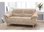 2-Sitzer SIT & MORE "Salsa", beige, B:182cm H:86cm T:90cm, Struktur (100% Polypropylen);Bedruckte Microfaser (100% Polyester);Luxus-Microfaser ALTARA NUBUCK (100% Polyester), Sofas, 2-Sitzer, mit Federkern