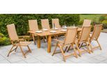 Garten-Essgruppe MERXX "Capri", beige (naturfarben), Sitzmöbel-Sets, Garten-Essgruppe